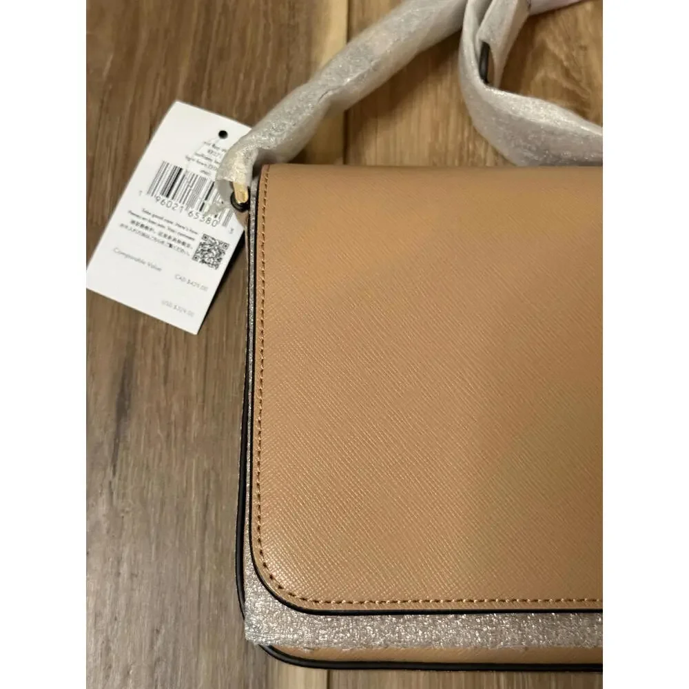 NWT! Kate Spade New York Staci Saffiano Leather Shoulder Bag in Light Fawn - Picture 5 of 7